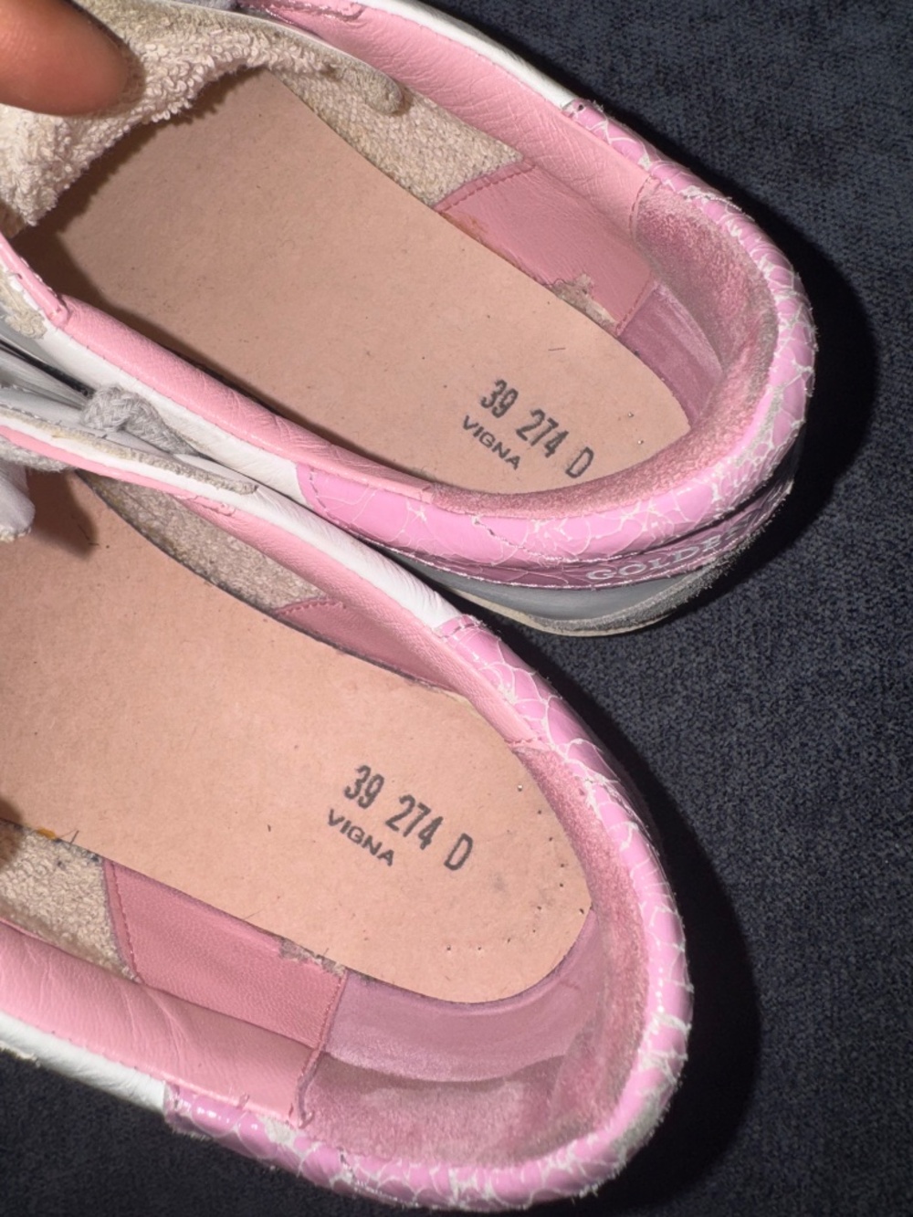 Golden Goose Superstar Pink White Leather Sneakers EU 39 Authenticated - Picture 15 of 16